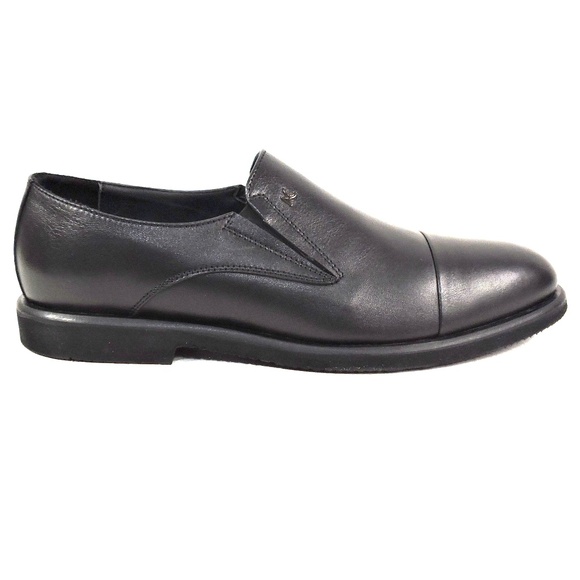 ALBERTO CICCIOLI ?? MEN\'S BLACK SOFT LEATHER COMFORT LOAFERS